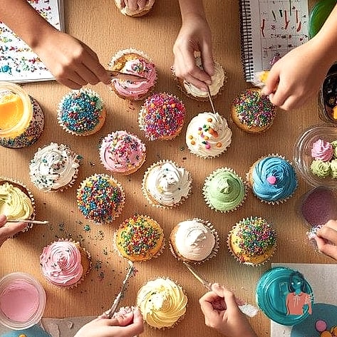 Cupcake Decorating Station