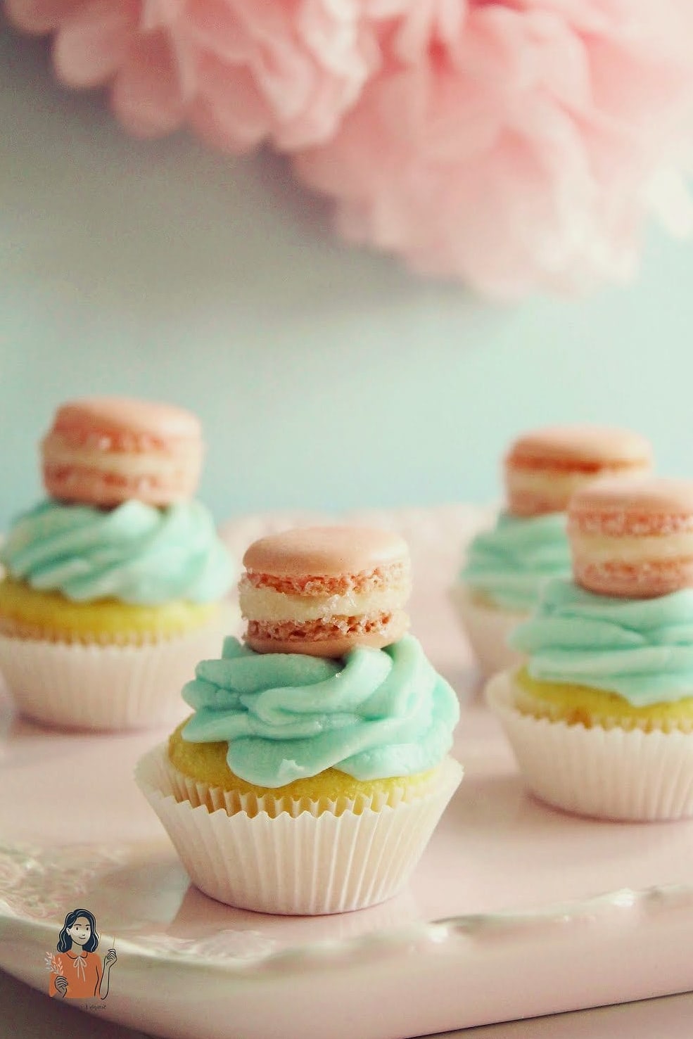 25 Adorable Party Food Platters for the Best Party Ever 14 Cupcake and Macaron Tower