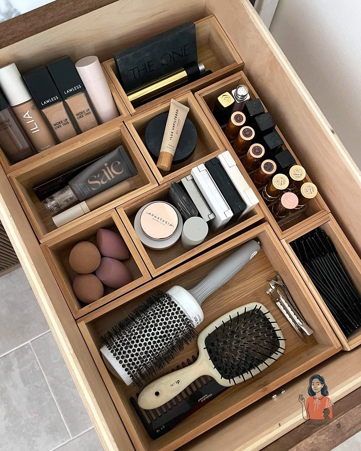 25 Gorgeous Makeup Organization Ideas Every Beauty Lover Needs 24 A Dedicated Drawer for Backups and Samples