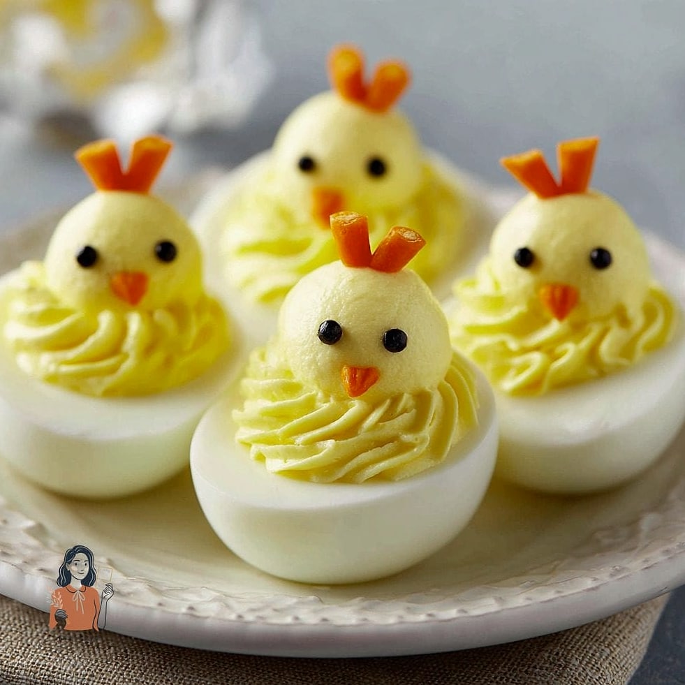 25 Adorable Party Food Platters for the Best Party Ever 9 Deviled Egg Platter with Herb Garnish