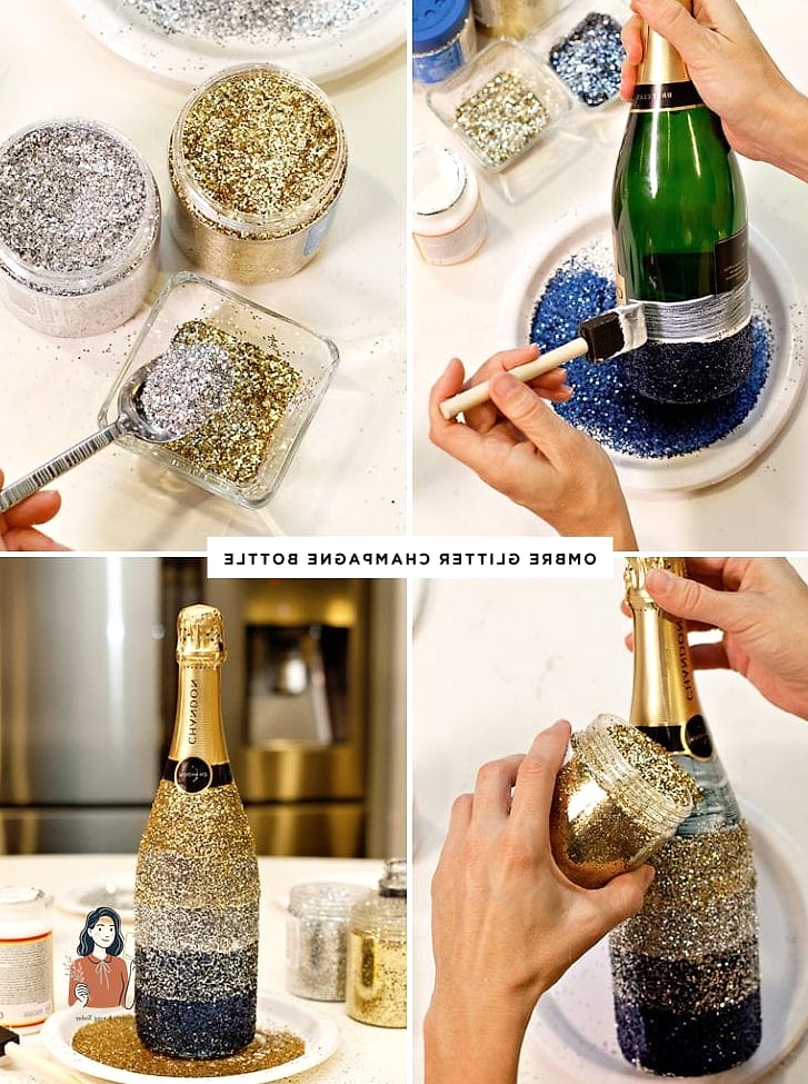DIY Champagne Bottle Labels