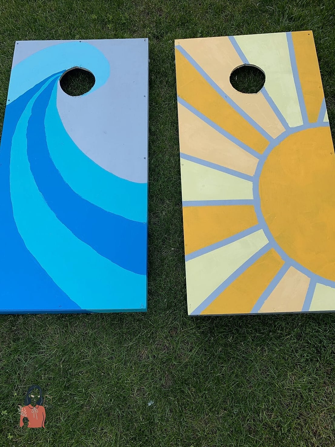 23 Brilliant Diy Party Games That Are Going Viral on Pinterest 8 DIY Cornhole With Custom Boards