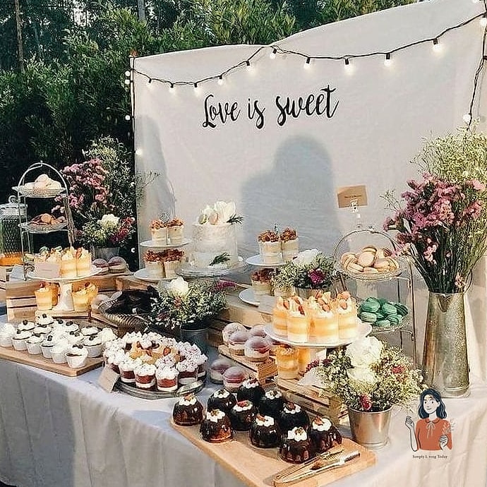 DIY Dessert Table With Number Cookies