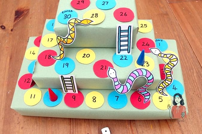 DIY Snakes-and-Ladders Style Board