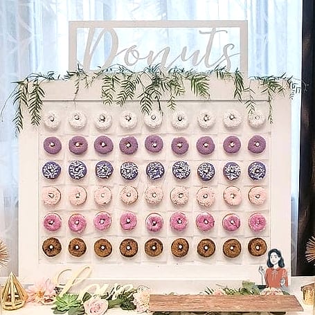 25 Unforgettable Party Food Ideas That Are Totally Pinterest-Worthy 6 Donut Wall