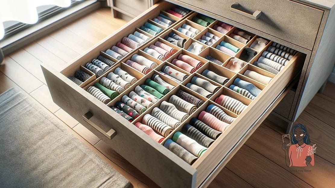 30 Genius Sock Storage That Will Change Your Life 2 Drawer Dividers for Instant Order