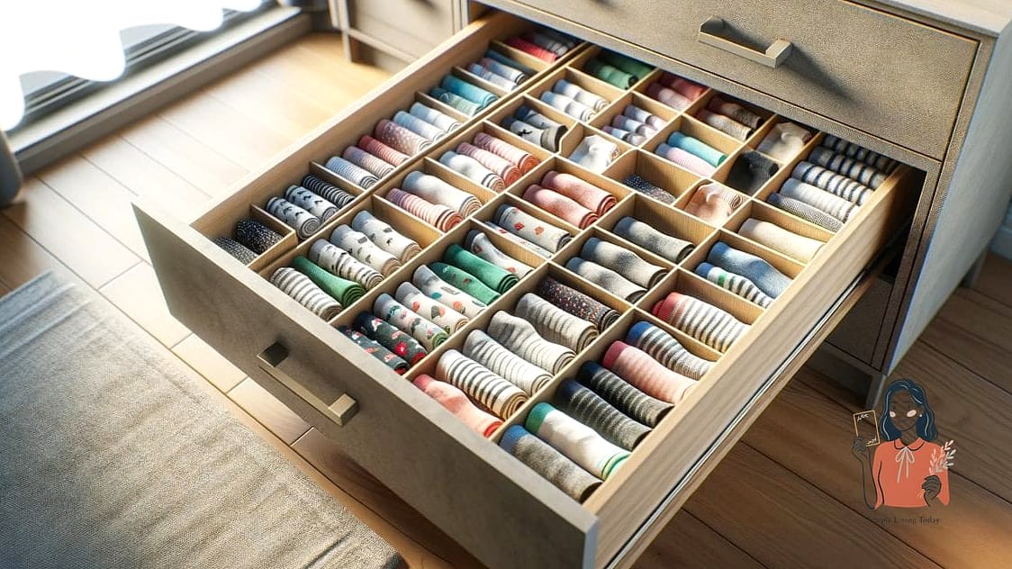 30 Genius Sock Storage That Will Change Your Life 18 Drawer Insert Trays with Individual Slots