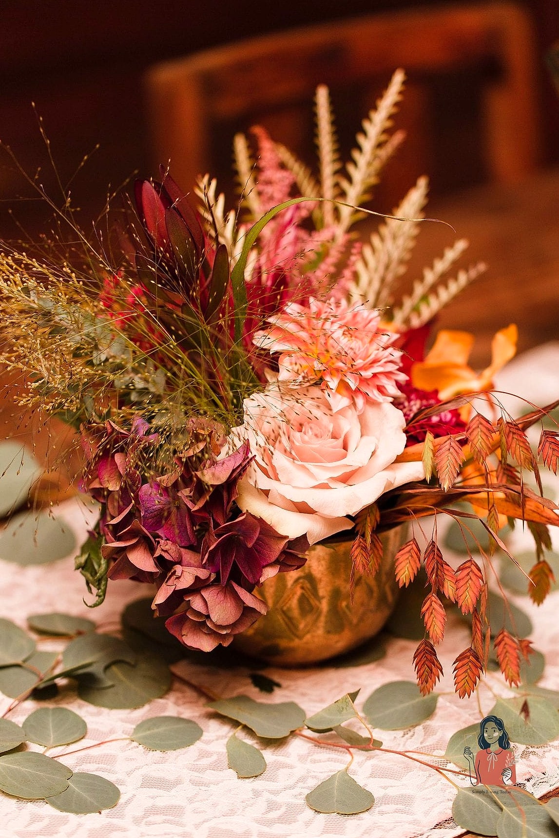 Dried Flower and Pampas Grass Arrangements