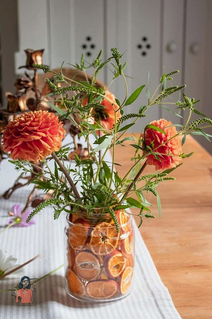 Dried Orange Slice Garland Centerpiece