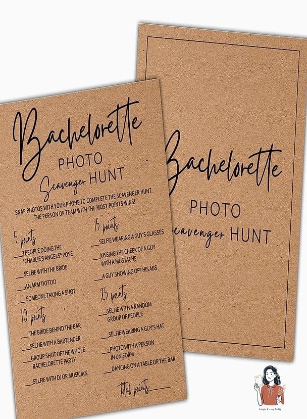 Engagement Party Scavenger Hunt