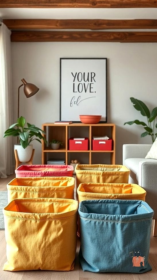 30 Genius Sock Storage That Will Change Your Life 3 Fabric Storage Bins Inside the Drawer