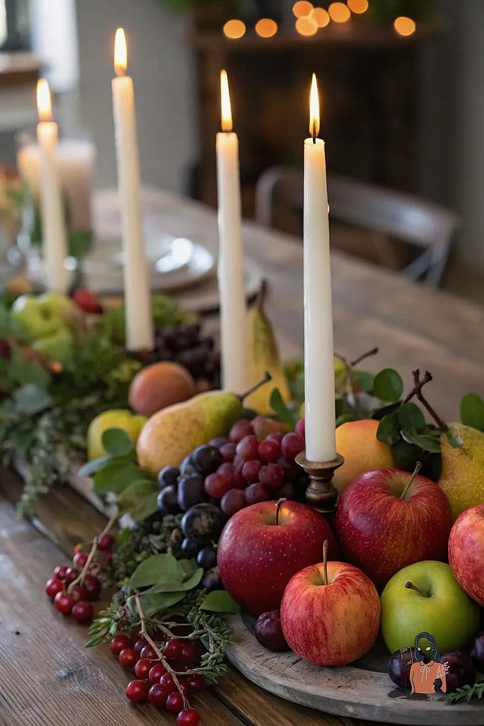 Fall Fruit and Candle Compote