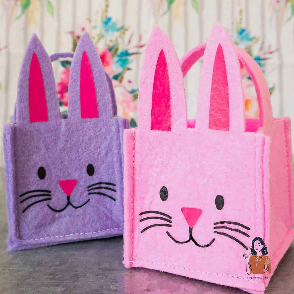 29 Amazing Diy Easter Basket That Will Transform Your Space 13 Felt Basket with Bunny Ears