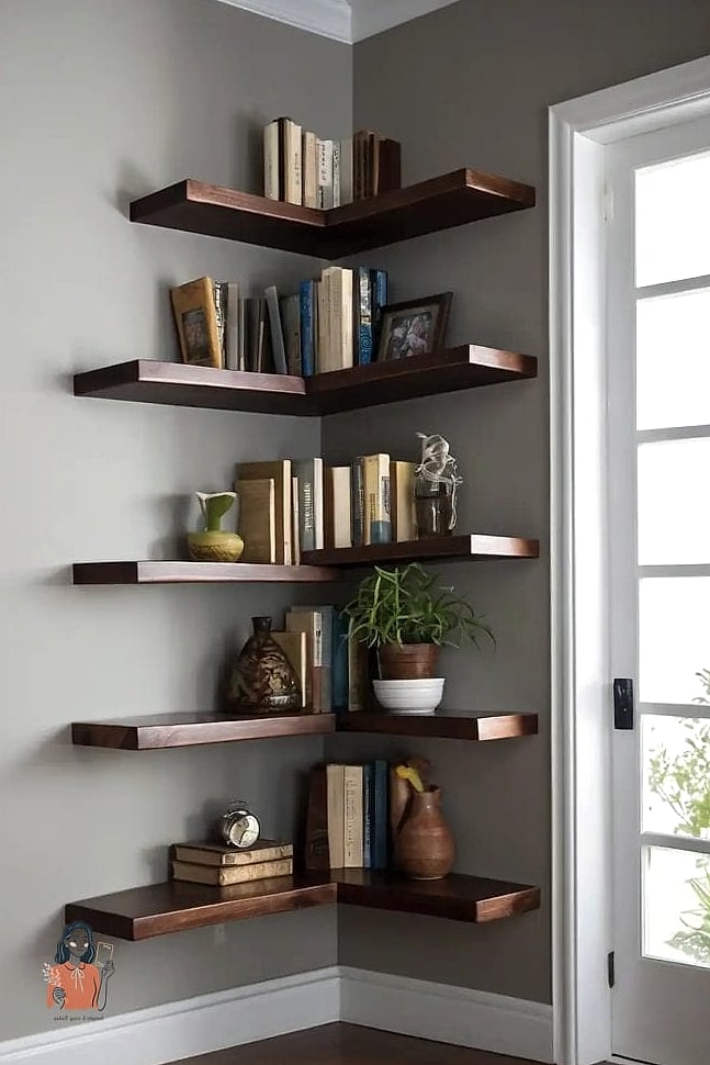 21 Clever Diy Bookshelf On a Budget 16 Floating Corner Shelf