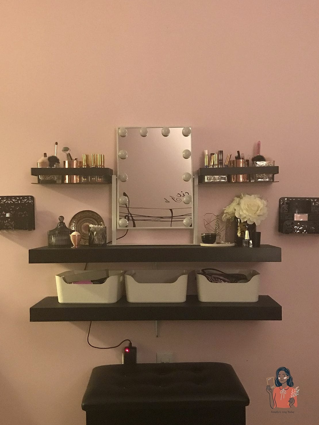 30 Genius Diy Makeup Organizer That Look Professional 6 Floating Shelf Display