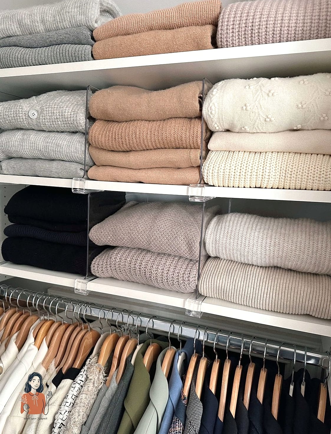 20 Simple Sweater Storage Ideas That Are So Satisfying 2 Fold Everything Using the File Method