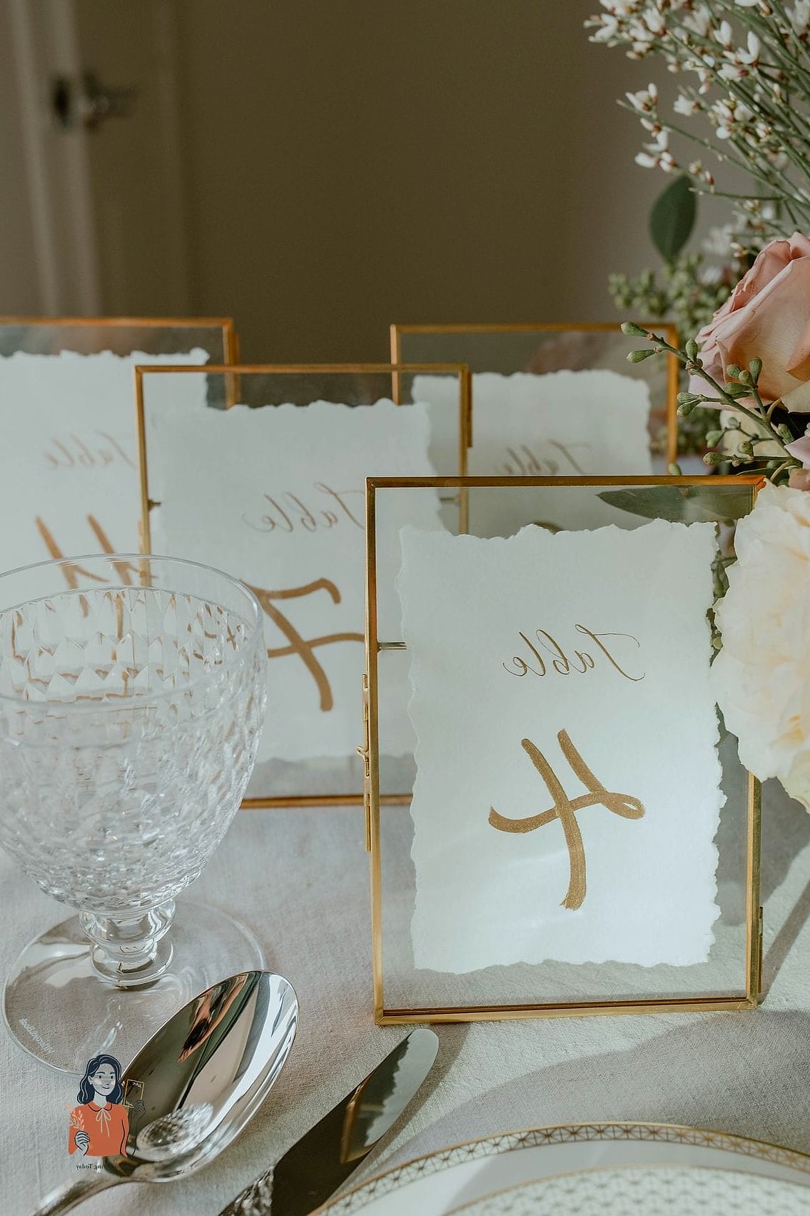 Framed Table Numbers With Personal Photos