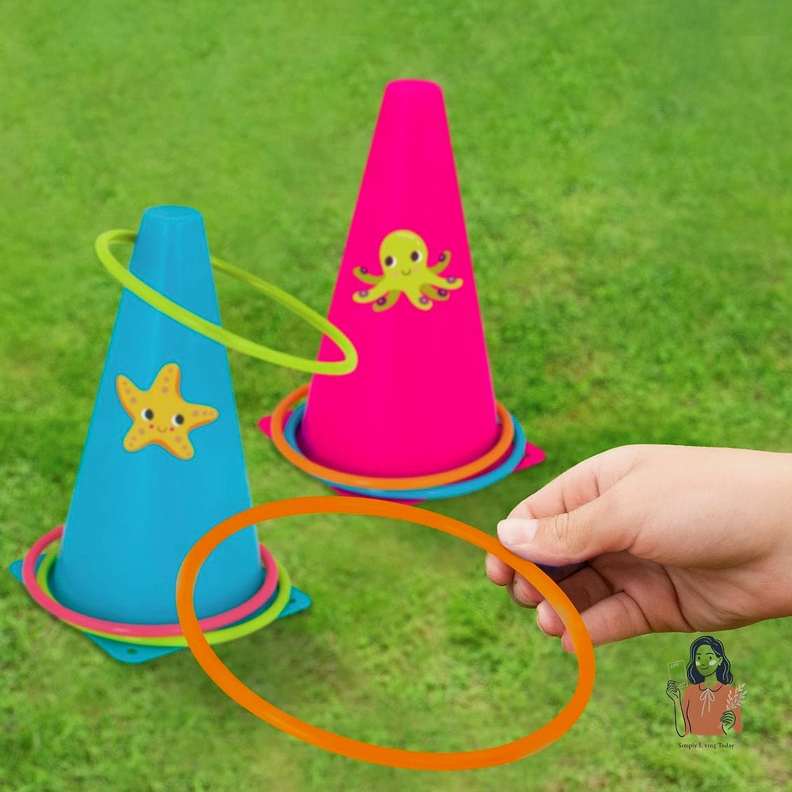 Freestanding Cone Ring Toss