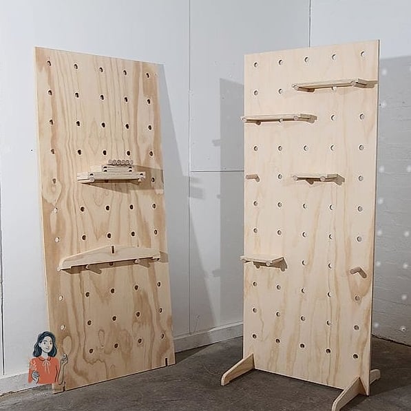 Freestanding Pegboard on an A-Frame