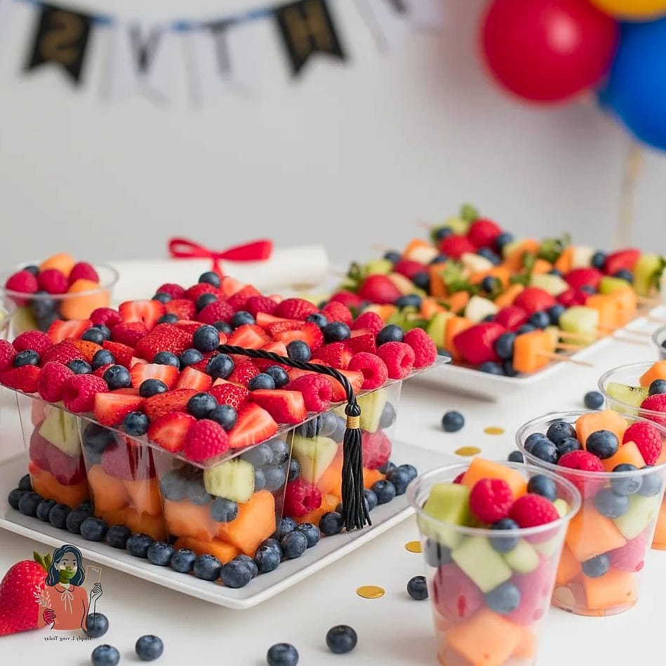 25 Unforgettable Party Food Ideas That Are Totally Pinterest-Worthy 11 Fresh Fruit Arranged Into a Flower Shape
