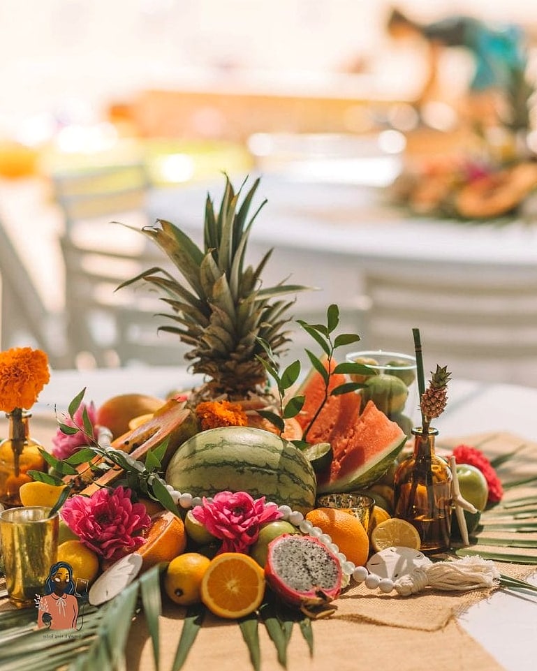 Fruit and Greenery Centerpieces