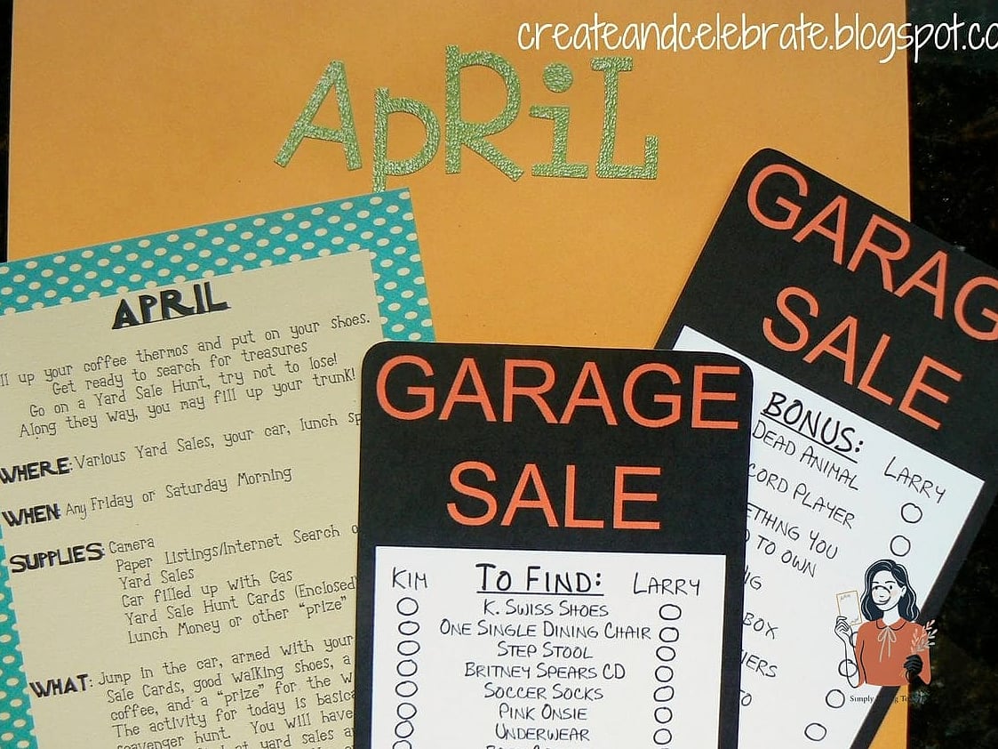 Garage Sale Scavenger Hunt