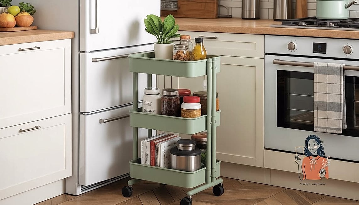 Get a Rolling Cart for Flexible Storage