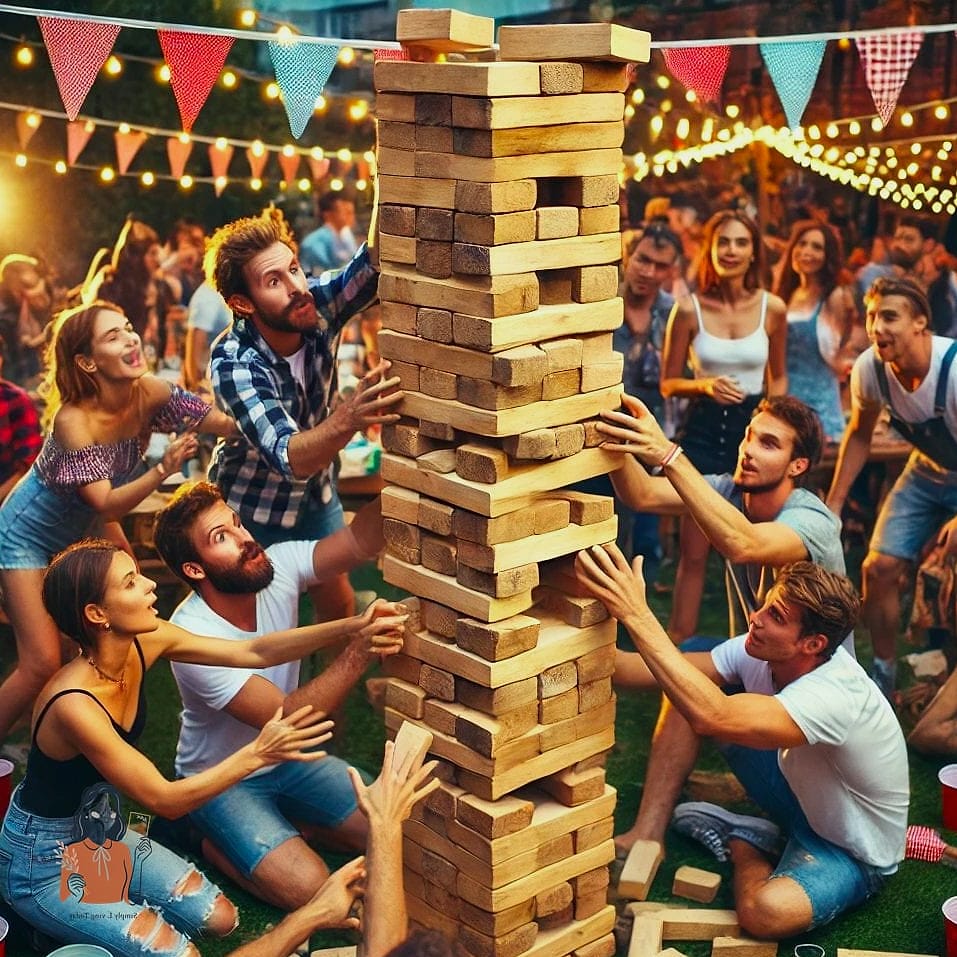 Giant Jenga or Yard Games Corner