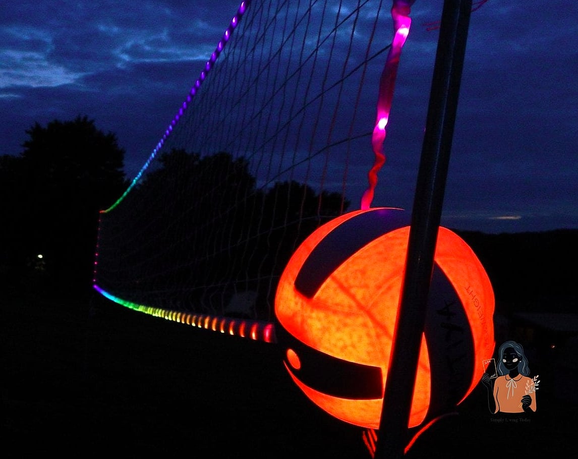 28 Creative Outdoor Games For Teens Worth Playing Again and Again 17 Glow Volleyball