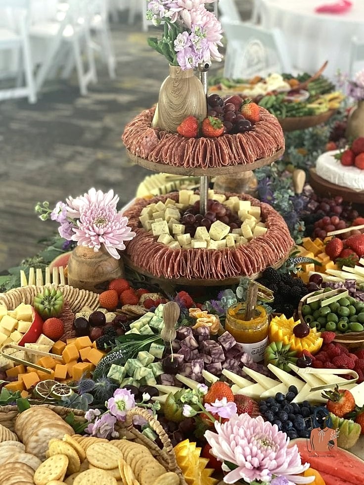 Grazing Table with Golden Accents