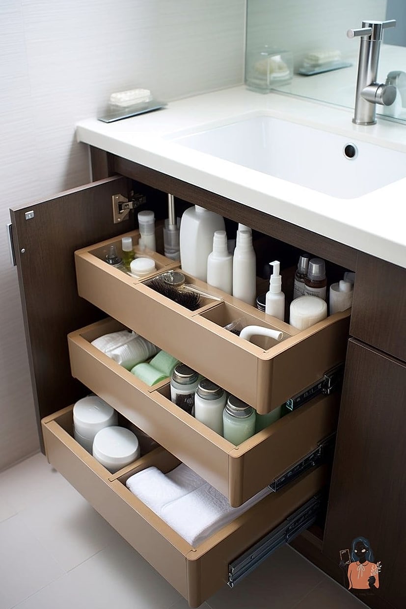 21 Amazing Bathroom Vanity Organization Tips to Try This Weekend 20 Group Products by Frequency of Use