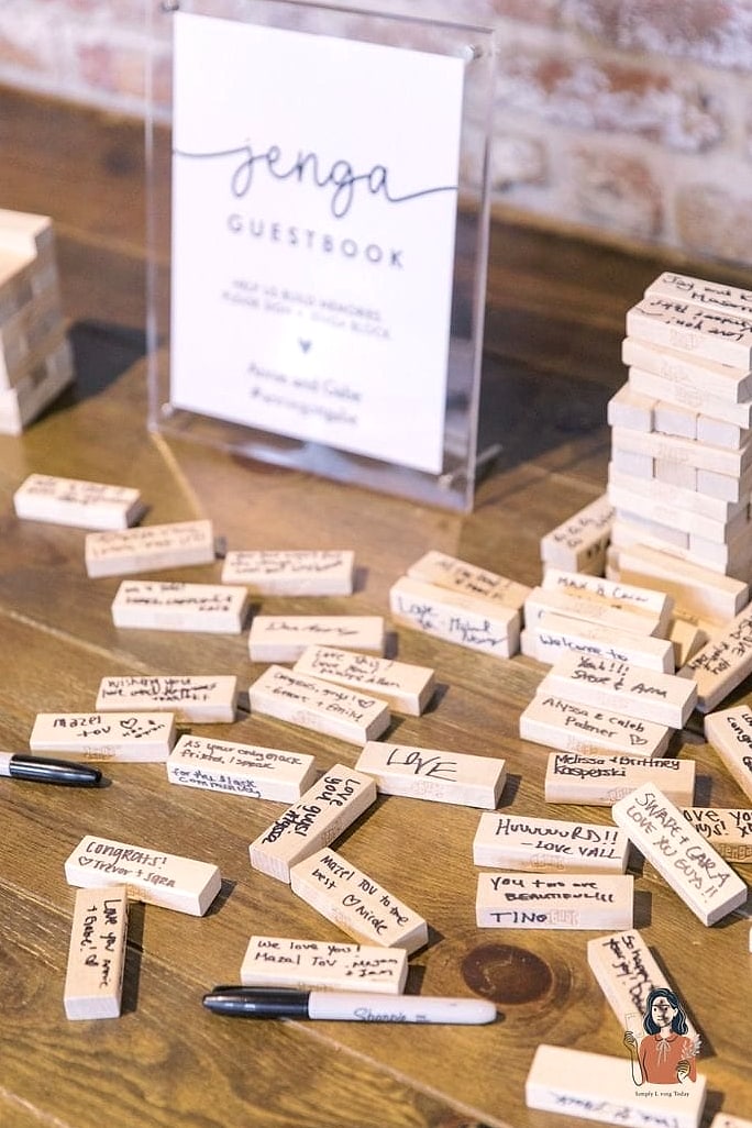 28 Amazing Wedding Reception Games That Are Absolutely Perfect 18 Guest Book Alternative Puzzle