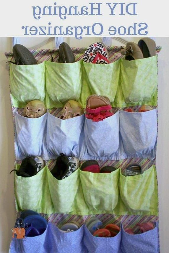 Hanging Shoe Organizer Turned Wall Rack
