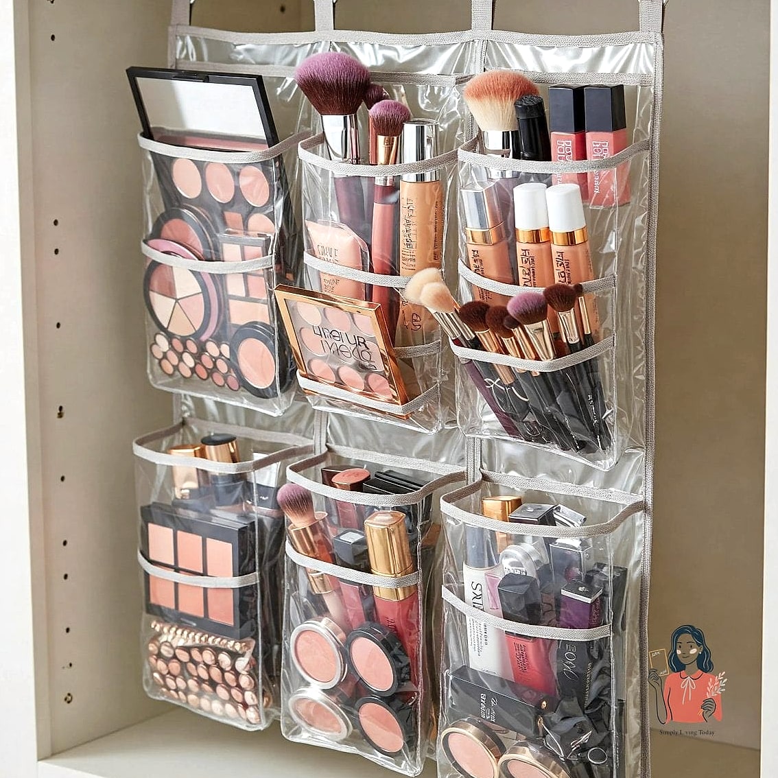 25 Gorgeous Makeup Organization Ideas Every Beauty Lover Needs 12 A Hanging Shower Caddy for Brushes