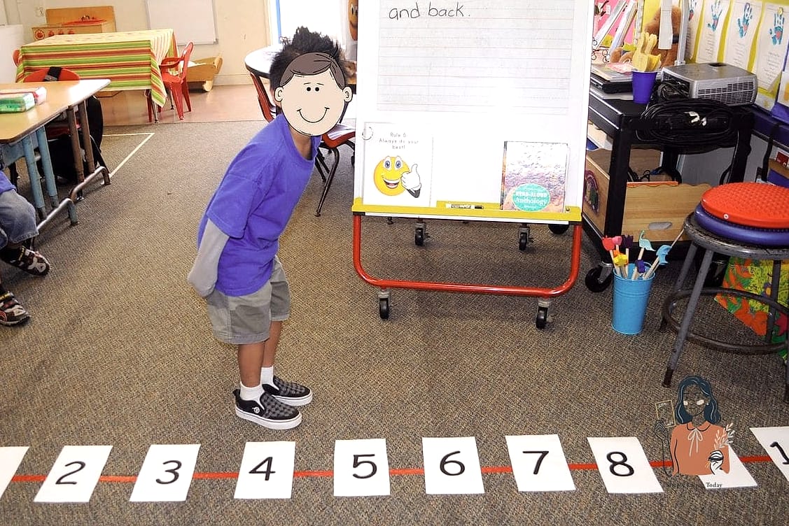 Human Number Line