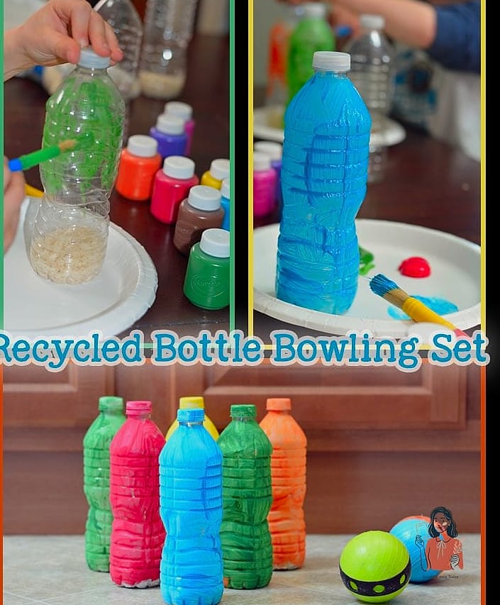 20 Brilliant Indoor Games For Kids That Are Perfect for Any Occasion 8 Indoor Bowling With Recycled Bottles