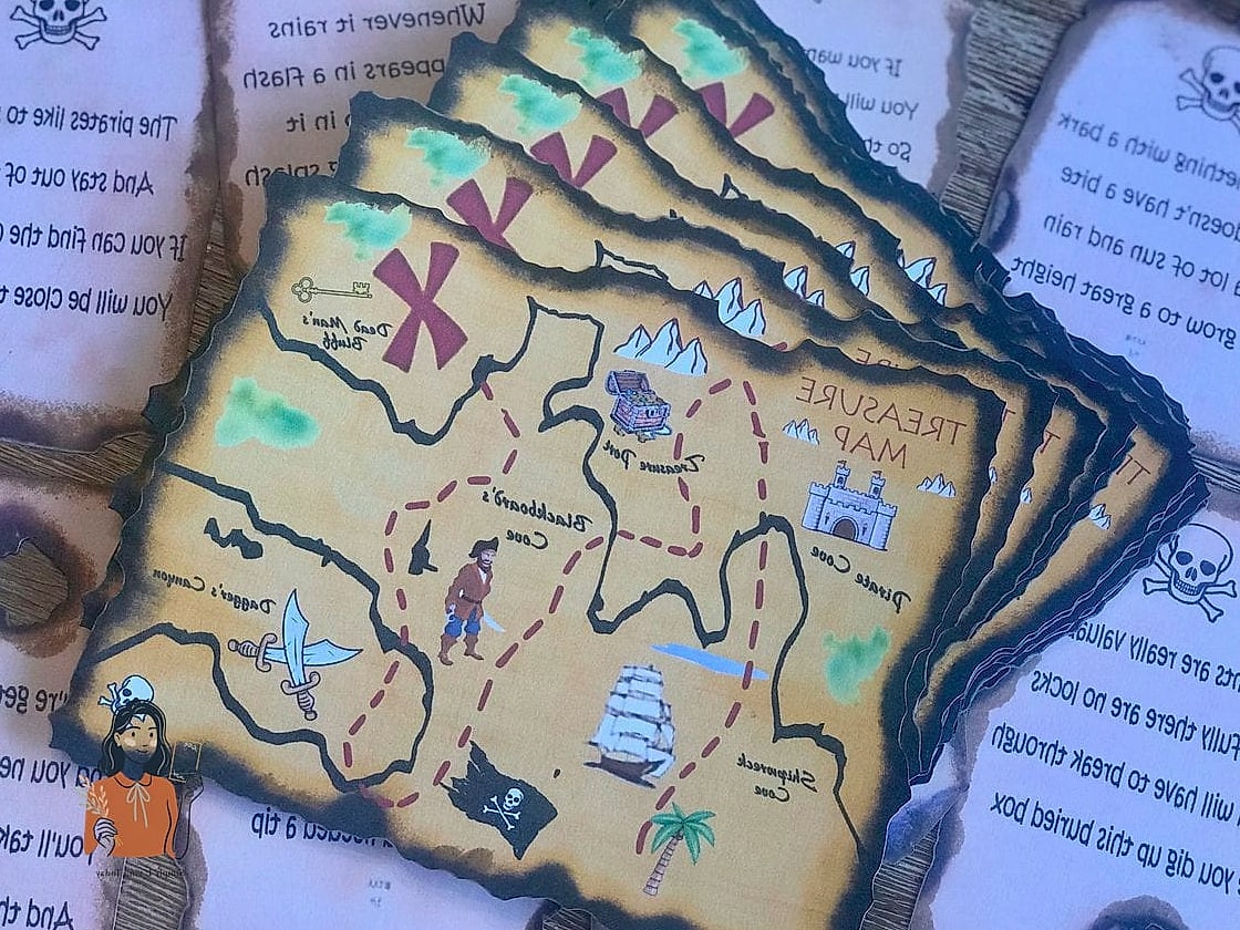 20 Brilliant Indoor Games For Kids That Are Perfect for Any Occasion 18 Indoor Treasure Map Hunt