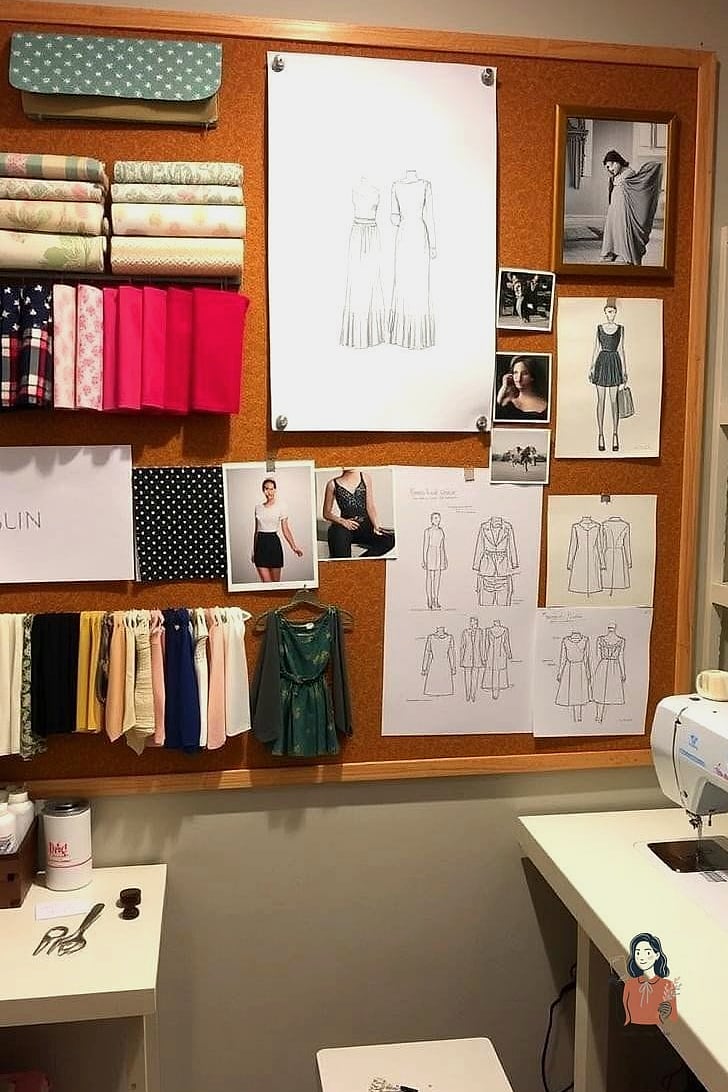 29 Life-changing Sewing Room Organization to Try This Weekend 23 Install a Corkboard for Inspiration