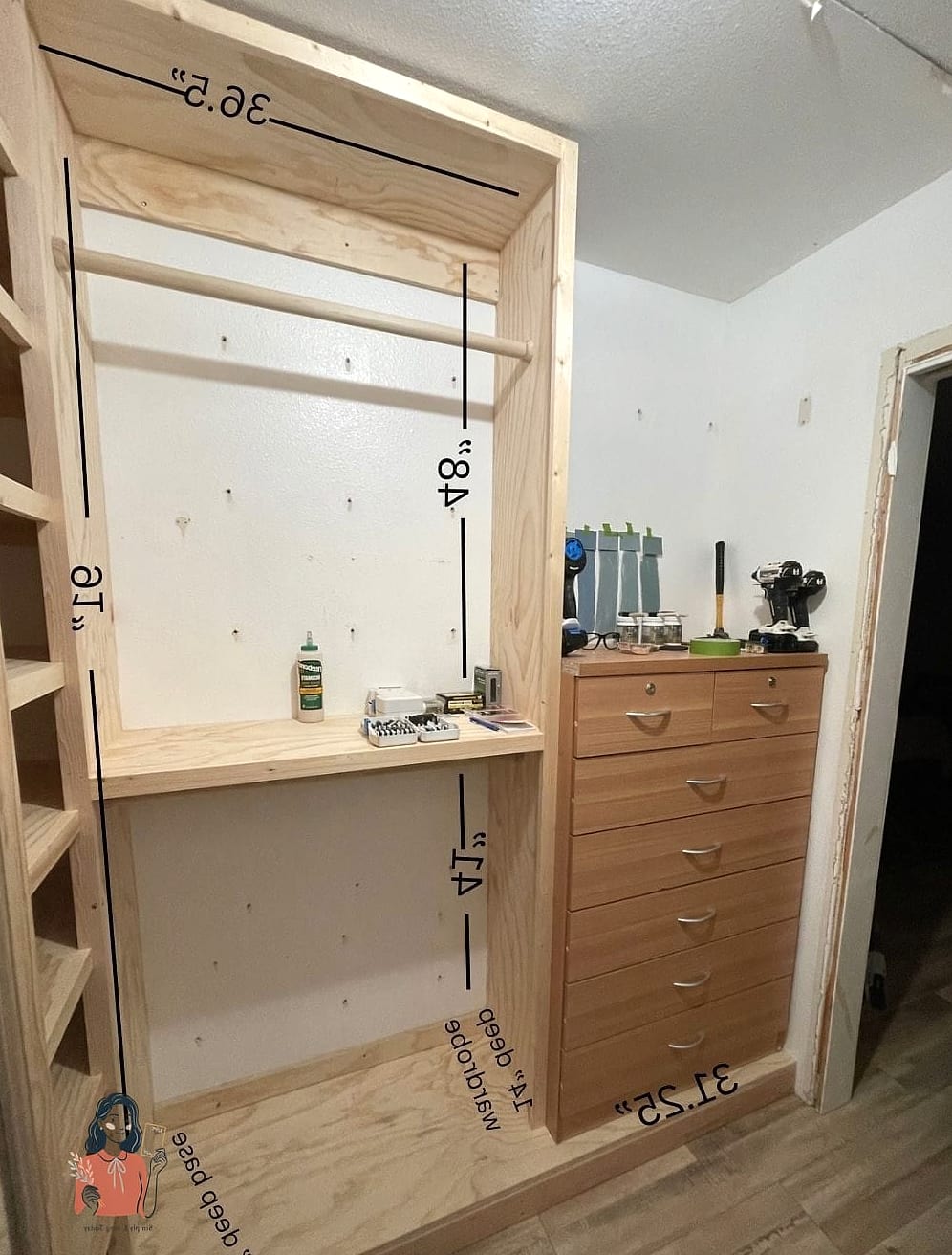 Install a Full-Length Mirror on the Back of the Door