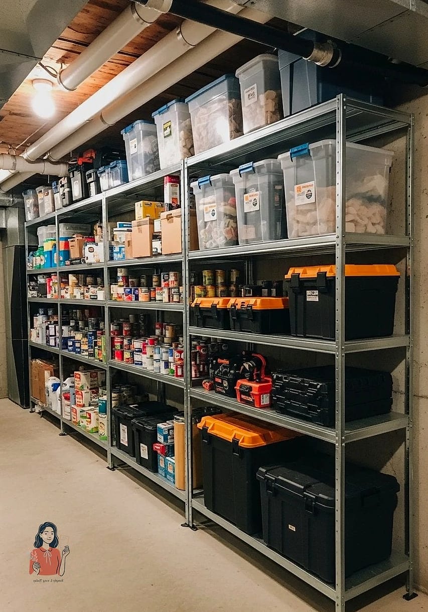 25 Brilliant Basement Organization Tips to Reclaim Your Space 7 Install Heavy-Duty Wire Shelving