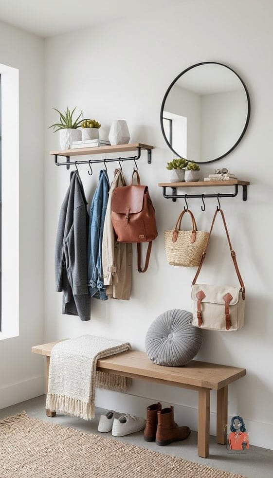 Install Hooks for Bags and Backpacks