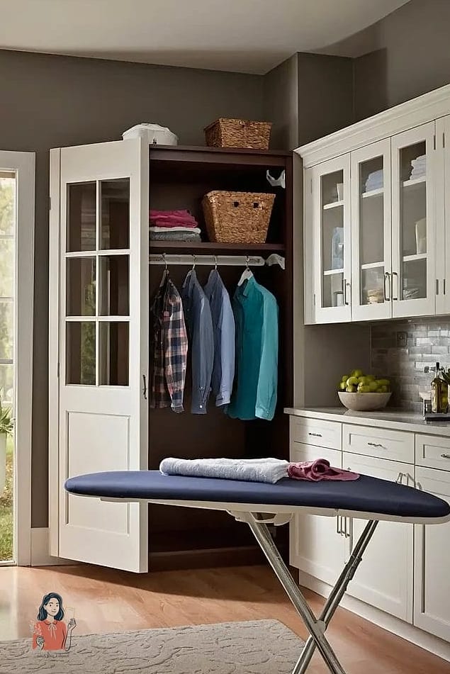 23 Brilliant Behind The Door Organization That Actually Work 5 Ironing Board Storage Bracket