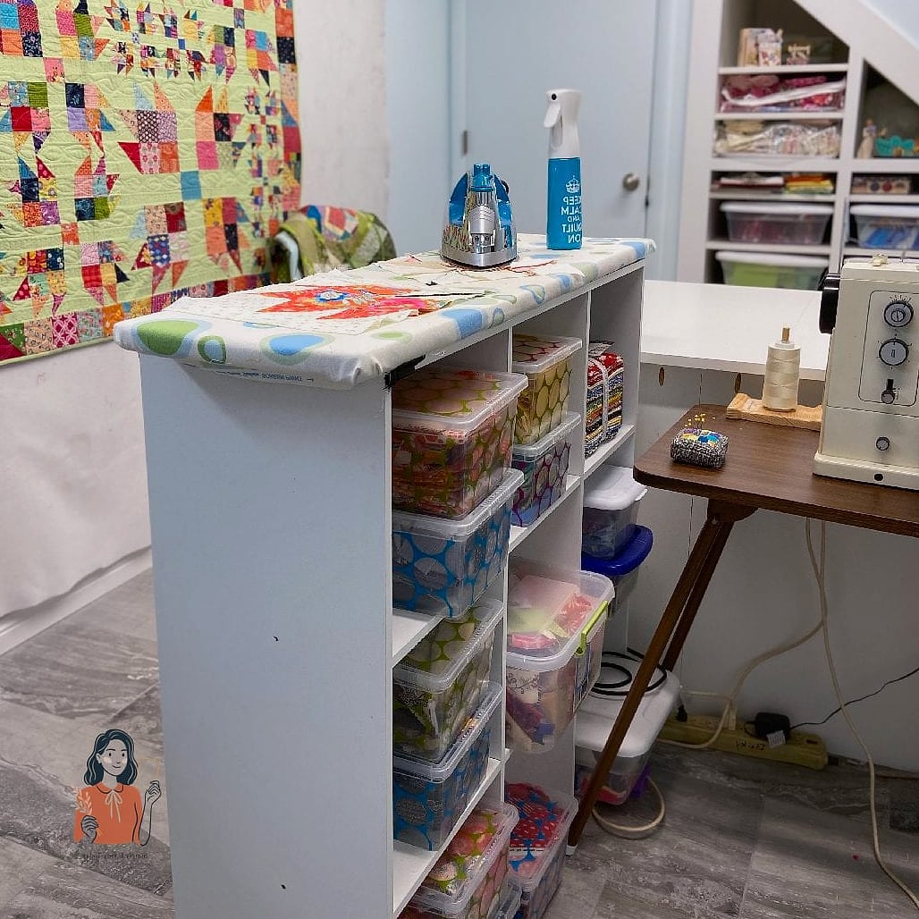 29 Life-changing Sewing Room Organization to Try This Weekend 15 Keep an Ironing Station Nearby