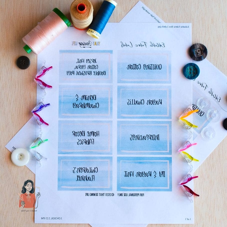 29 Life-changing Sewing Room Organization to Try This Weekend 8 Label Every Fabric Bin