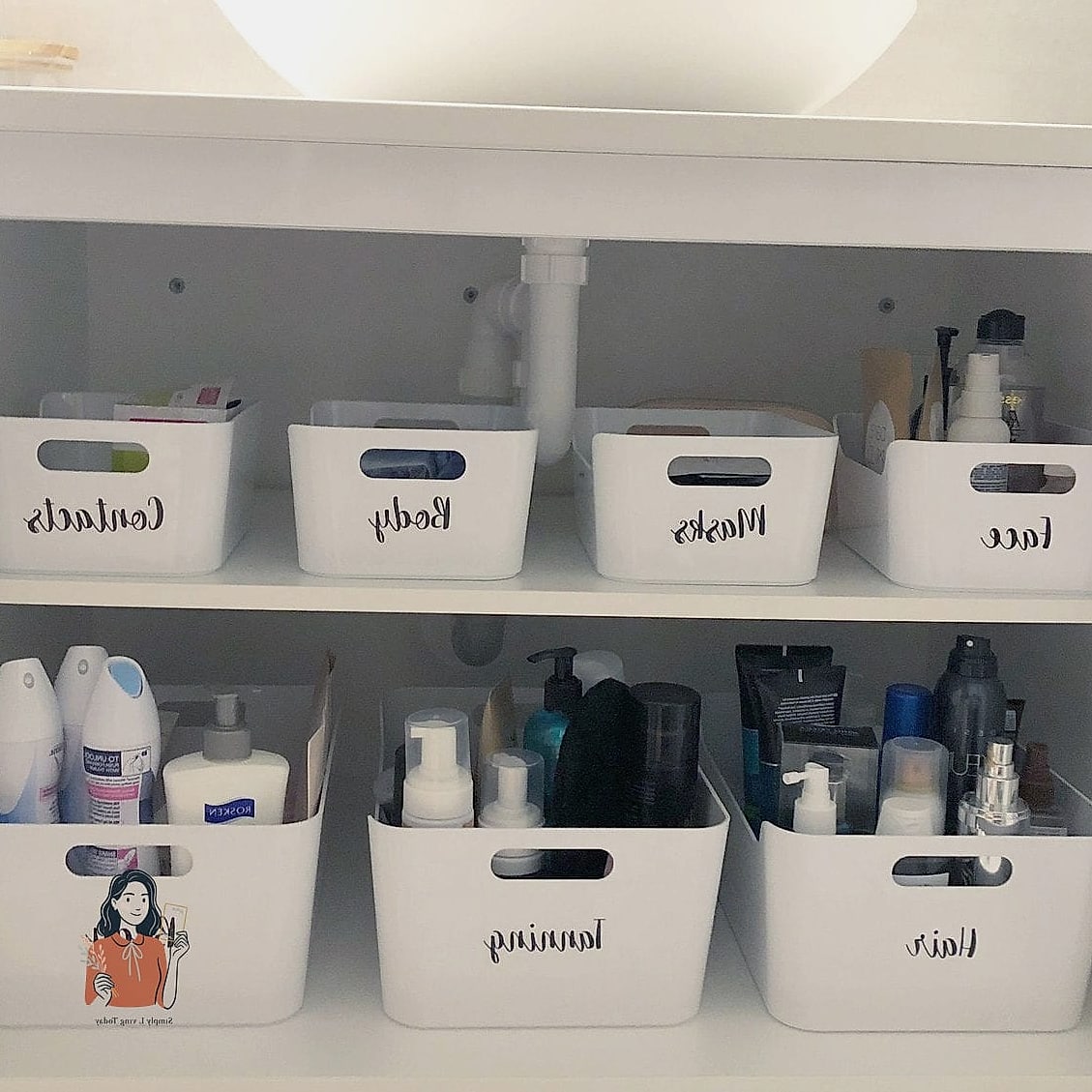 21 Amazing Bathroom Vanity Organization Tips to Try This Weekend 16 Label Everything You Can
