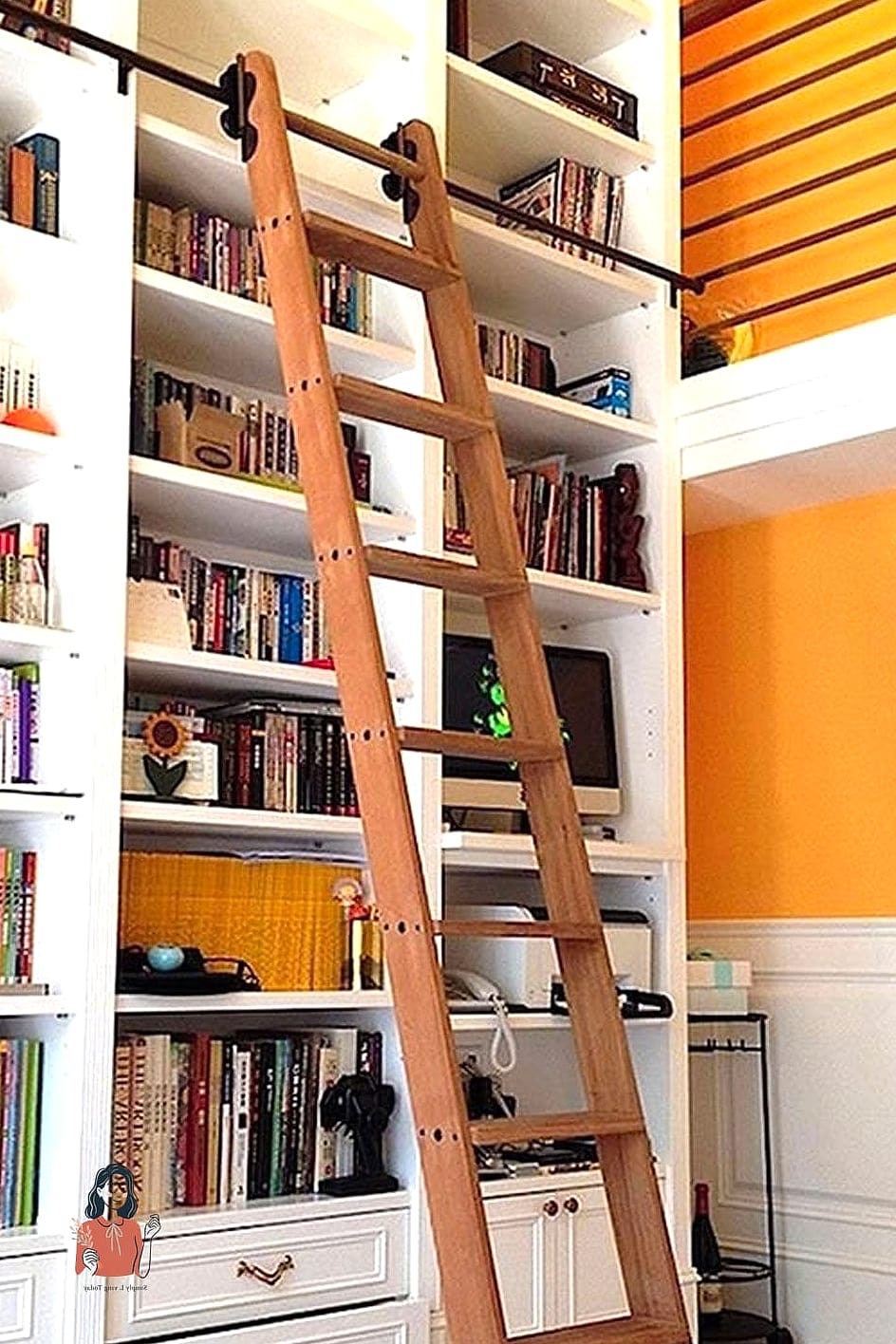 21 Clever Diy Bookshelf On a Budget 3 Ladder Bookshelf