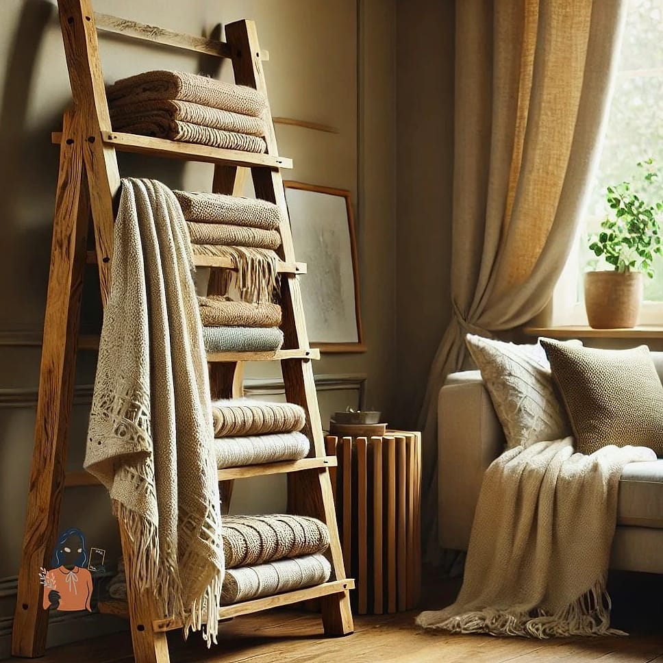 27 Budget-friendly Diy Hat Rack That Look Professional 3 Ladder-Style Leaning Rack