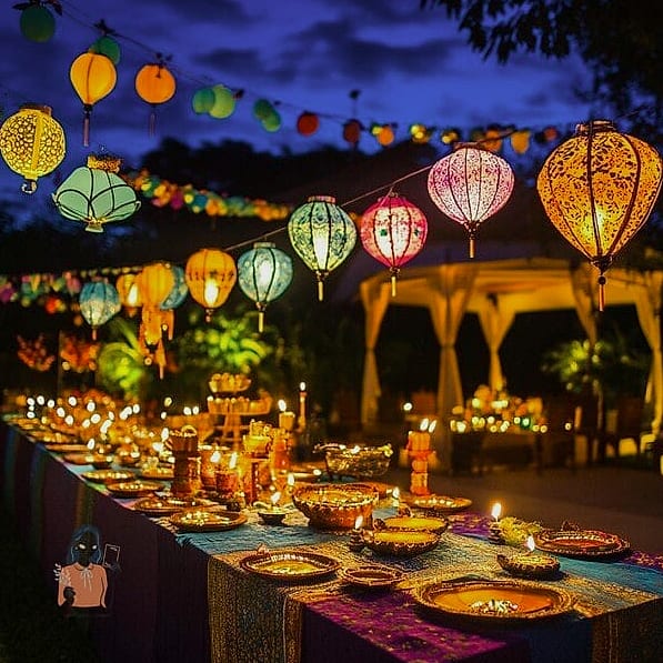25 Incredible Party Decorations Worth Stealing Right Now 16 Lanterns Along a Pathway