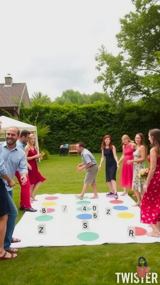 28 Unforgettable Wedding Games That Are Totally Pinterest-Worthy 20 Lawn Twister