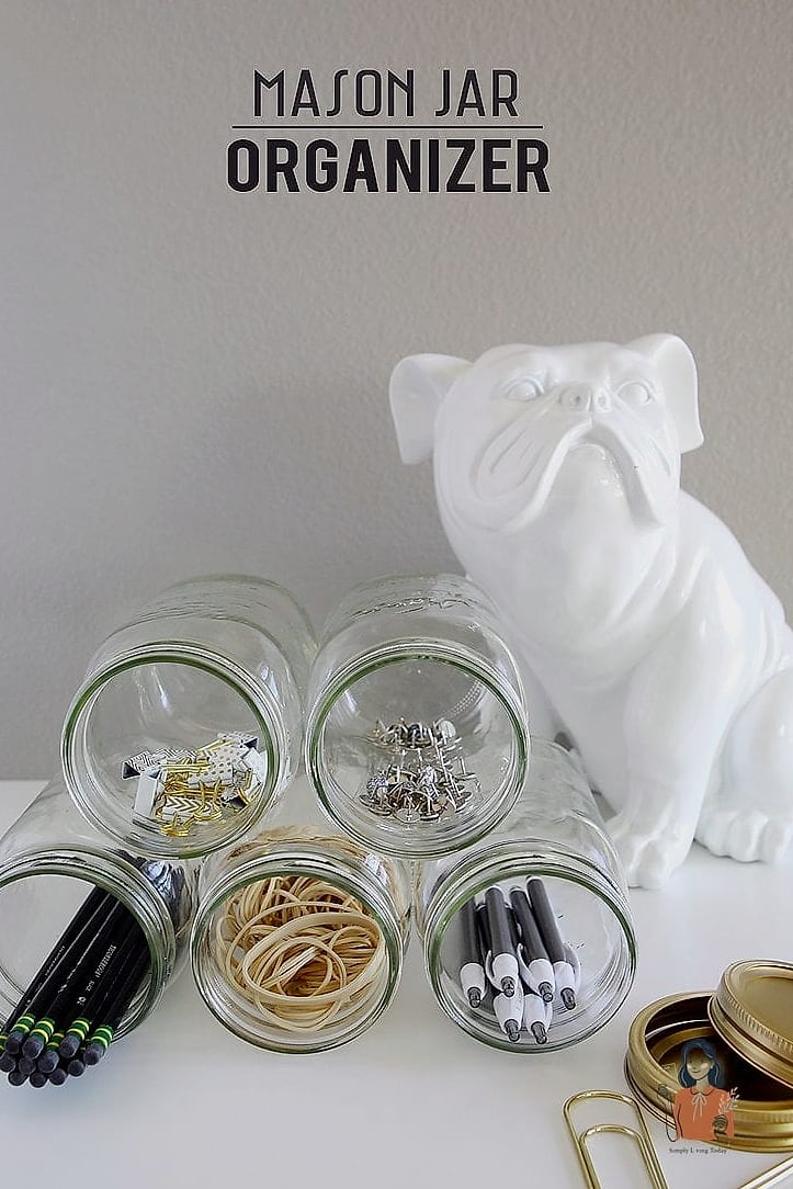 Mason Jar Lid Rack